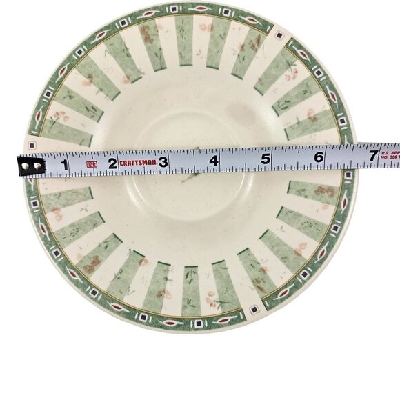 VTG Pfaltzgraff Naturewood Herb Graphic Ceramic Flat Cup and Saucer 4 Piece Set - Picture 15 of 16